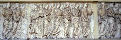Procession of Priests, North Wall of the Ara Pacis by Roman