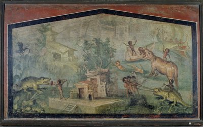 Pygmies Hunting, from the 