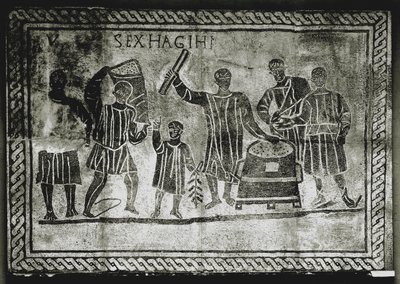 Roman Art: Measuring the Grain (Corn). The Corn Dole by Gaius Gracchus, 2nd Century AD by Roman