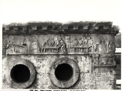 Relief from the Frieze Depicting the Process of Bread-Making, c.30 BC (detail) by Roman