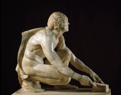 Roman Art: A Sharpener Sharpening His Knives by Roman