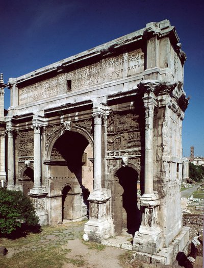 Arch of Triumph of the Roman Emperor Septimius Severus by Roman