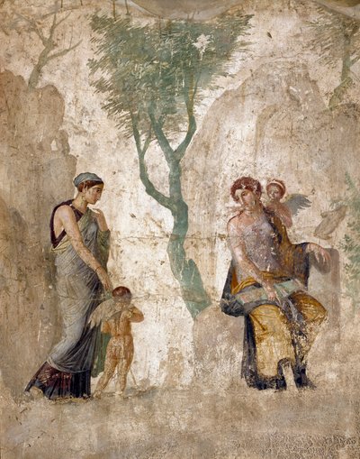 Roman Art: Eros Punished in the Presence of Aphrodite by Roman