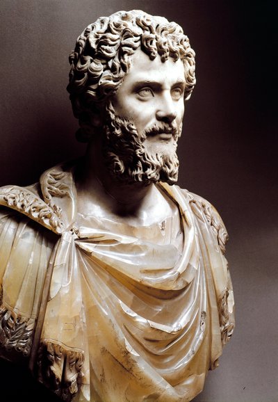Marble Bust of the Roman Emperor Septimius Severus by Roman