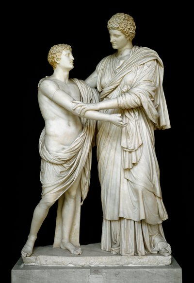 Orestes and Electra (detail) by Roman