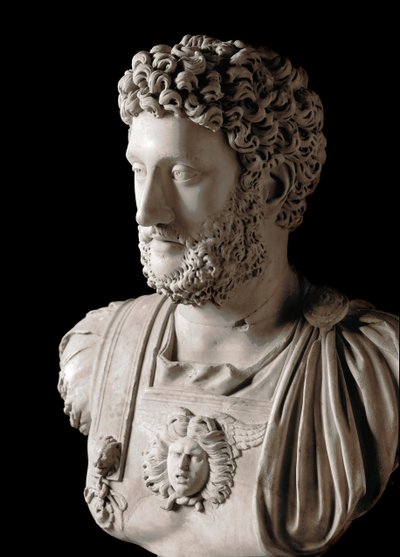 Roman Art: The Roman Emperor Commodus. Bust of marble. Musei Capitolini, Rome by Roman