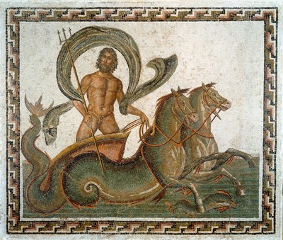 Roman Art: The Triumph of Neptune Mosaic by Roman