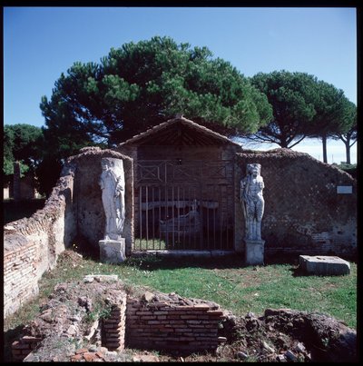 Roman Art: View of the Ruins of the Sanctuary of the Divinity Attis (or Atys), Region IV by Roman