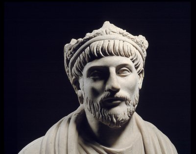 Roman Greco Art: Sculpture of the Roman Emperor Julian the Apostate (331 - 363) by Roman
