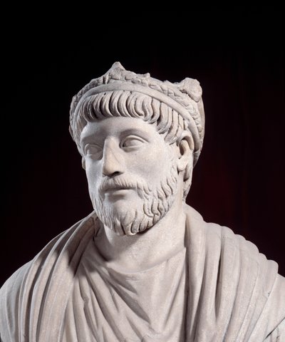Roman Greco Art: Sculpture of the Roman Emperor Julian the Apostate by Roman