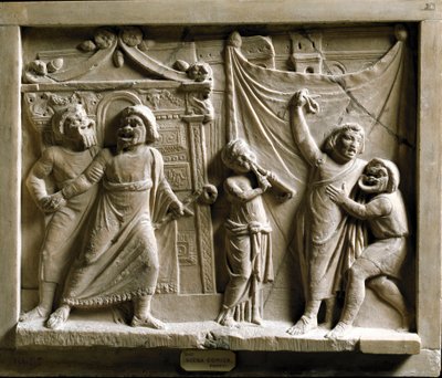 Comedy theatre scene of the piece 