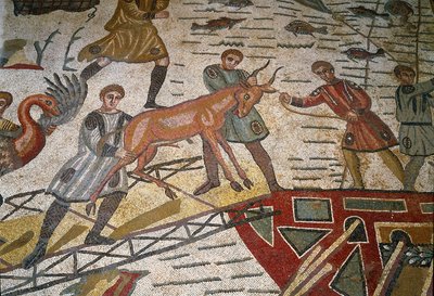 Roman Art: Detail of the Mosaic 