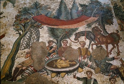 Roman Art: Detail of the Mosaic 