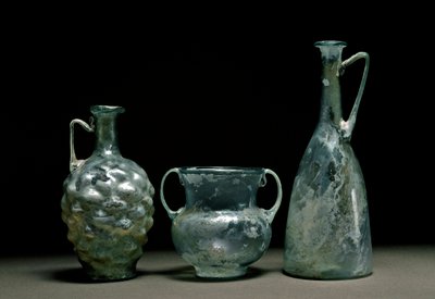 Roman Art: Glass Bottles and Jug by Roman