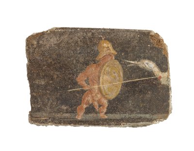 Roman Wall Painting Fragment by Roman