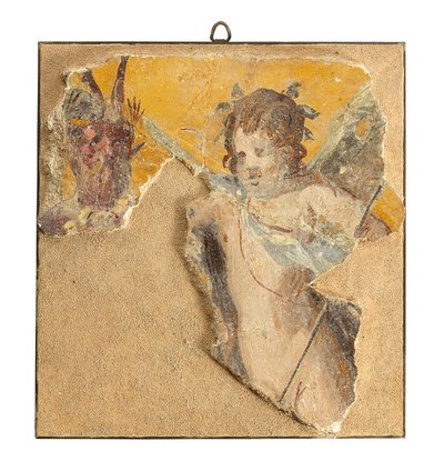 Roman Wall Painting Fragment by Roman