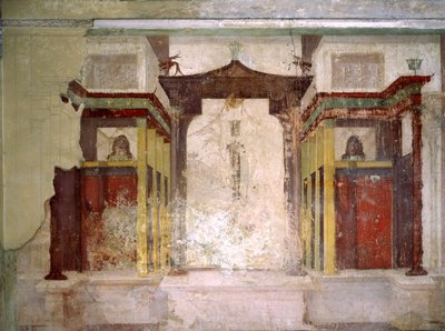 South wall of the Room of the Masks, House of Augustus, Palatine Hill, Rome by Roman