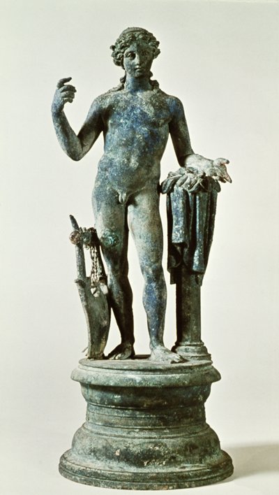 Statue of Apollo from the House of Red Walls, Pompeii, c.30AD by Roman