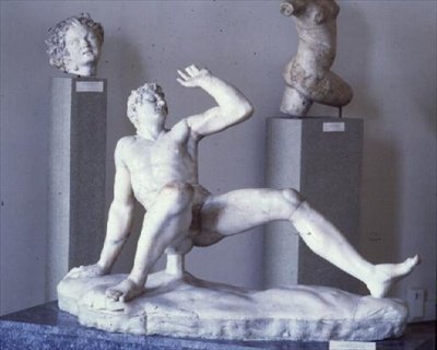 Statue of a Falling Gaul, Copy of a 3rd Century BC Pergamon School Original by Roman