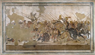 The Battle of Issos won by Alexander the Great against Darios III Codoman by Roman