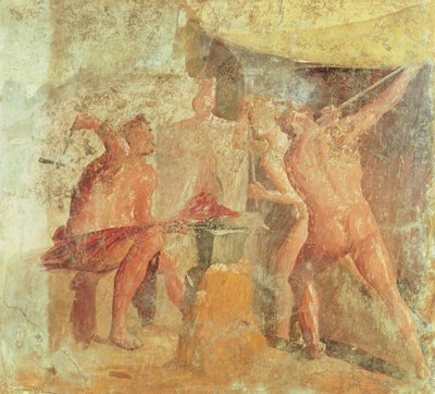 The Forge of Vulcan, from House VII, Pompeii by Roman