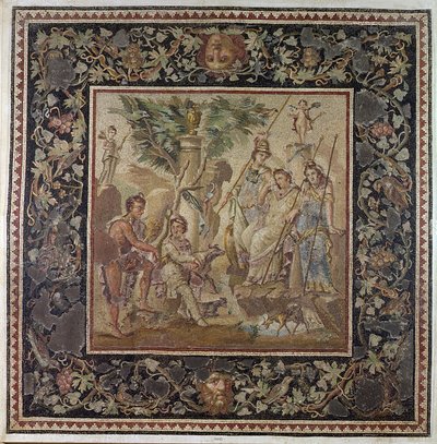 The Judgement of Paris, from the House of the Atrium, Antioch by Roman