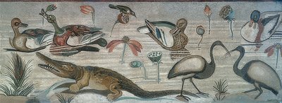 Animals in the Nile, from the House of the Faun, Pompeii by Roman