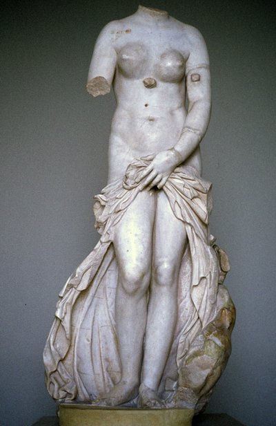 Venus Laudolina or Anadyomene. Sculpture, Museum of Syracuse, Sicily, Italy by Roman