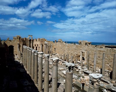 View of the Basilica, built as a court of justice, 3rd century by Roman