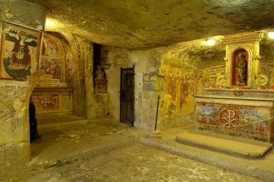 View of the Catacombs of Saint Agatha in Rabat, Malta by Roman