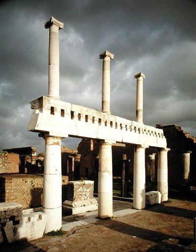 View of the Portico of the Forum by Roman
