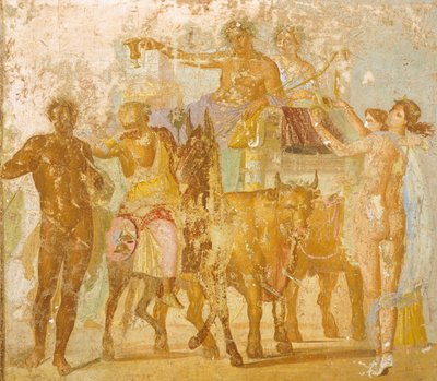 Wall Painting Depicting Triumph of Bacchus by Roman