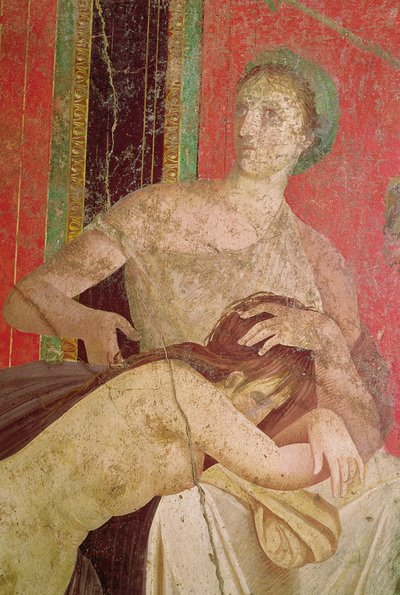 Woman Comforting the Initiate (detail) by Roman