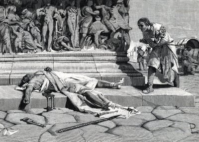The Corpse of Publius Clodius Pulcher Found on the Via Appia in Rome by Roman