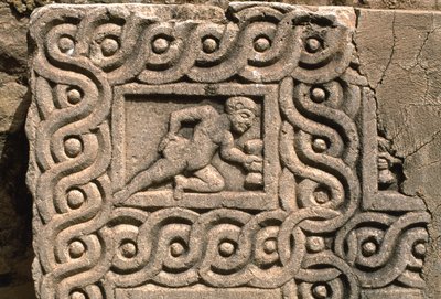 Architectural fragment with carved decoration (detail) by Roman Imperial Period