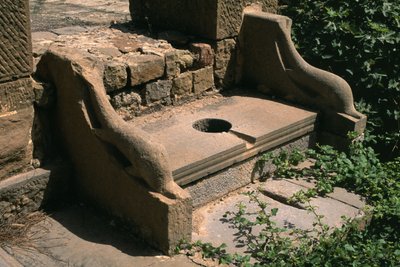 Dolphin Armrest Public Toilet of the Forum; High Imperial Period by Roman Imperial Period