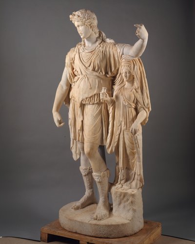 Statue of Dionysos Leaning on a Female Figure ("Hope Dionysos") by Roman Imperial Period