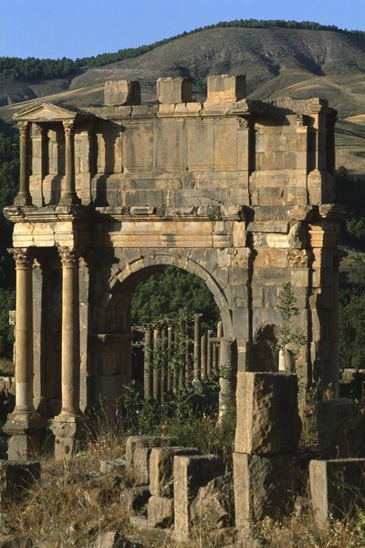Triumphal arch built in honour of Emperor Caracalla, High Imperial Period by Roman Imperial Period