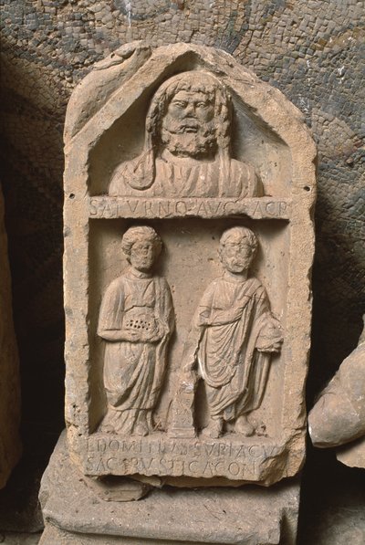 Votive stela dedicated to Saturn, High Imperial Period by Roman Imperial Period