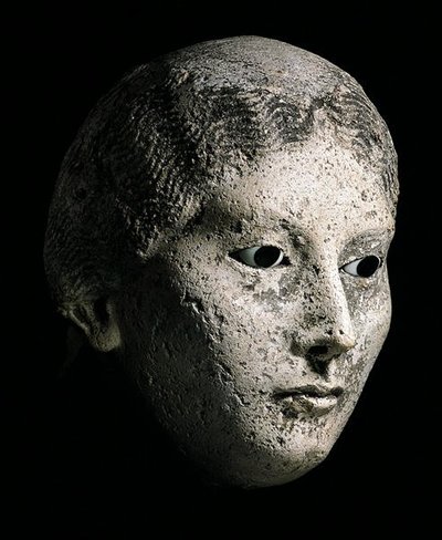 Model of a head of a woman, 2nd or 3rd century AD by Roman Period Egyptian