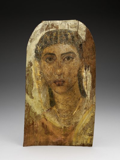Mummy Portrait of a Young Woman, AD 1-100 by Roman Period Egyptian
