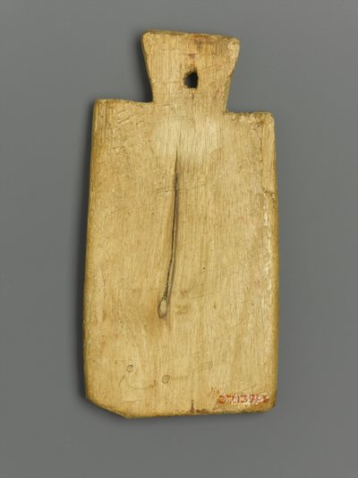 Mummy Tag with Greek Inscription by Roman Period Egyptian