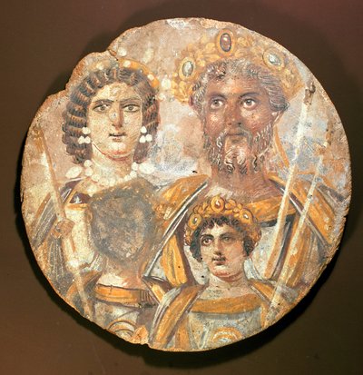Panel of the Family of Septimius Severus by Roman Period Egyptian
