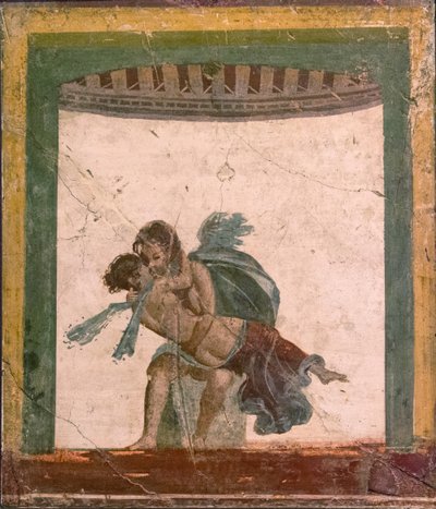 Amor and Psyche by Roman Pompeian wall painting.