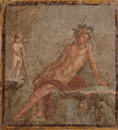Narcissus by Roman Pompeian wall painting.