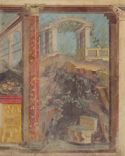 Wall painting from the cubiculum of a villa at Boscoreale, c.50-40 B.C by Roman Republican Period