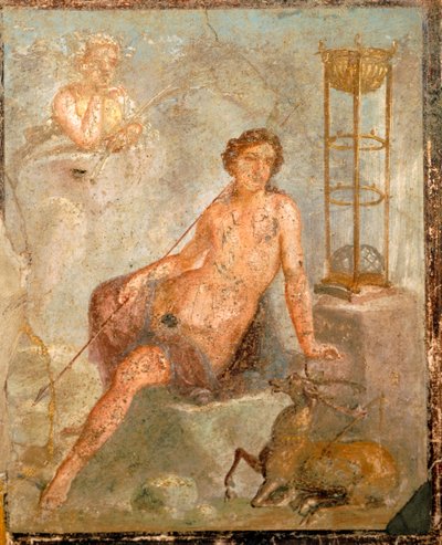 A Young Cyparissus, Fresco from House of Vettii, Pompei by Roman Roman