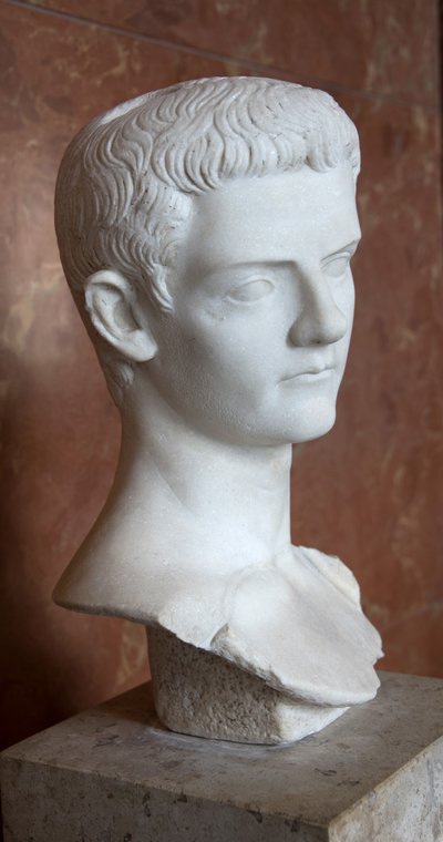 Bust of the Emperor Caligula (12 - 41 AD) by Roman Roman