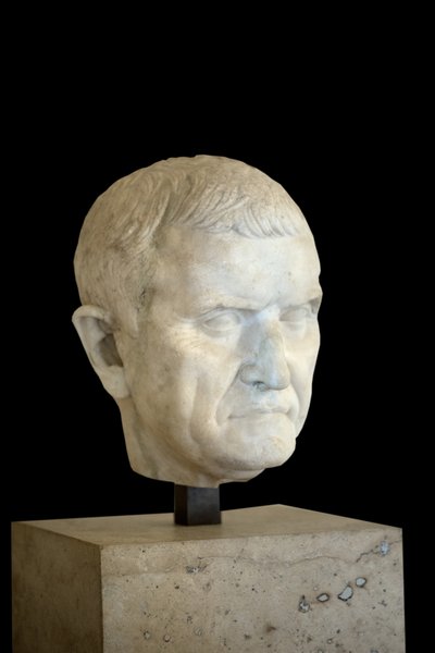 Fragment of a Statue, Portrait of an Unknown by Roman Roman