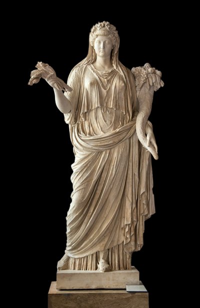 Portrait of the Empress Livia Figured in Ceres (58 BC - 29 AD) marble by Roman Roman